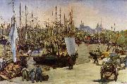 Edouard Manet Hafen von Bordeaux oil painting artist